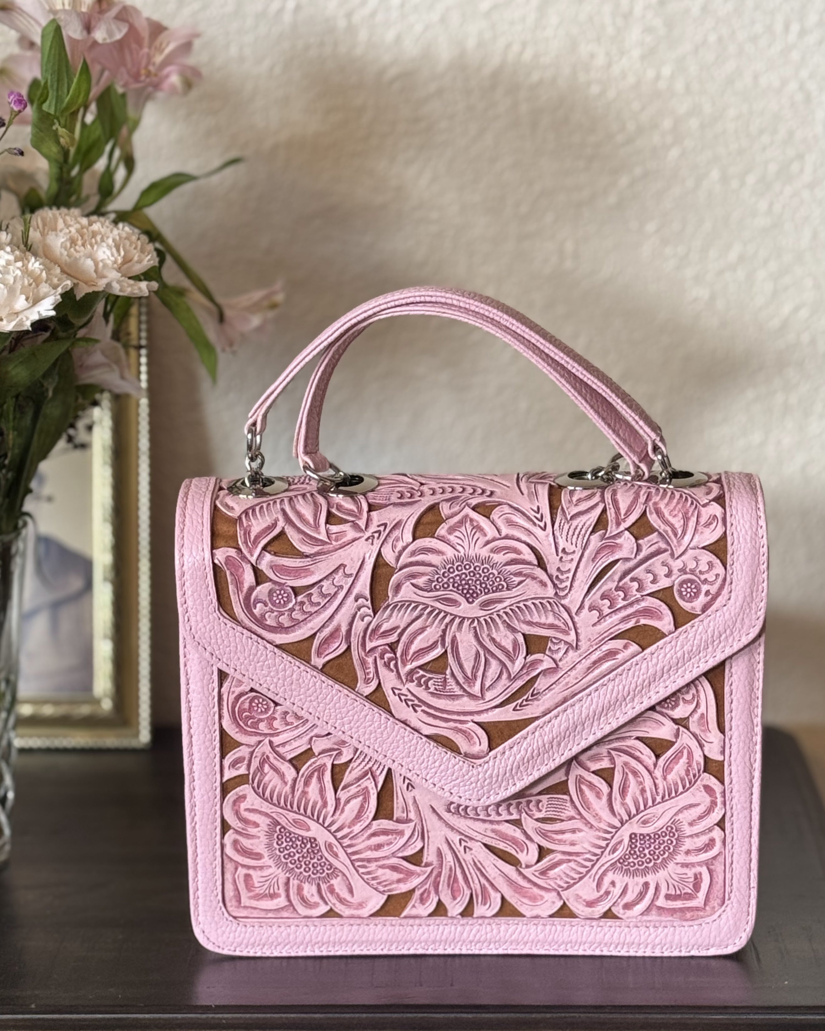 Diana Tooled Leather Bag | Rosita - Mirasol Accessories