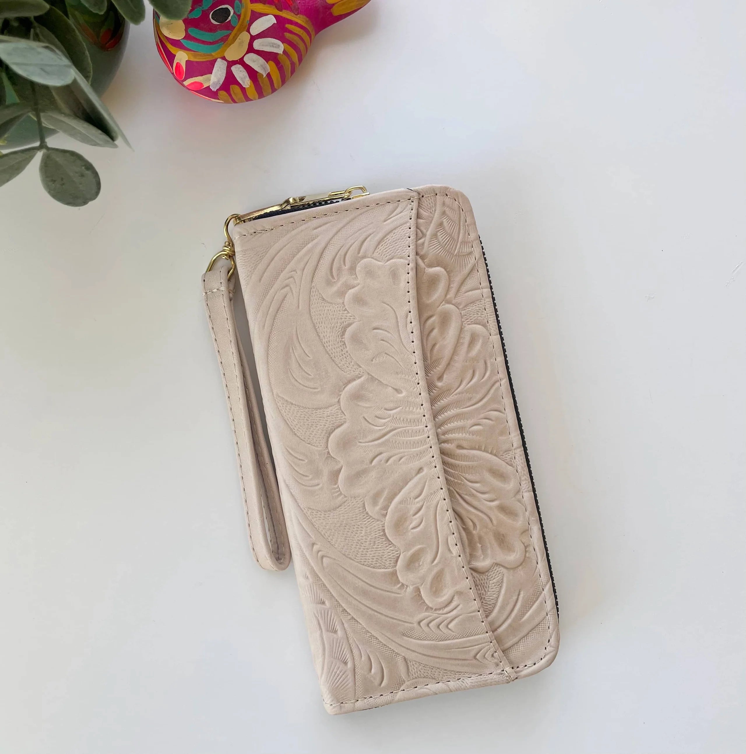 Karina Leather Wallet | Crema - Mirasol Accessories