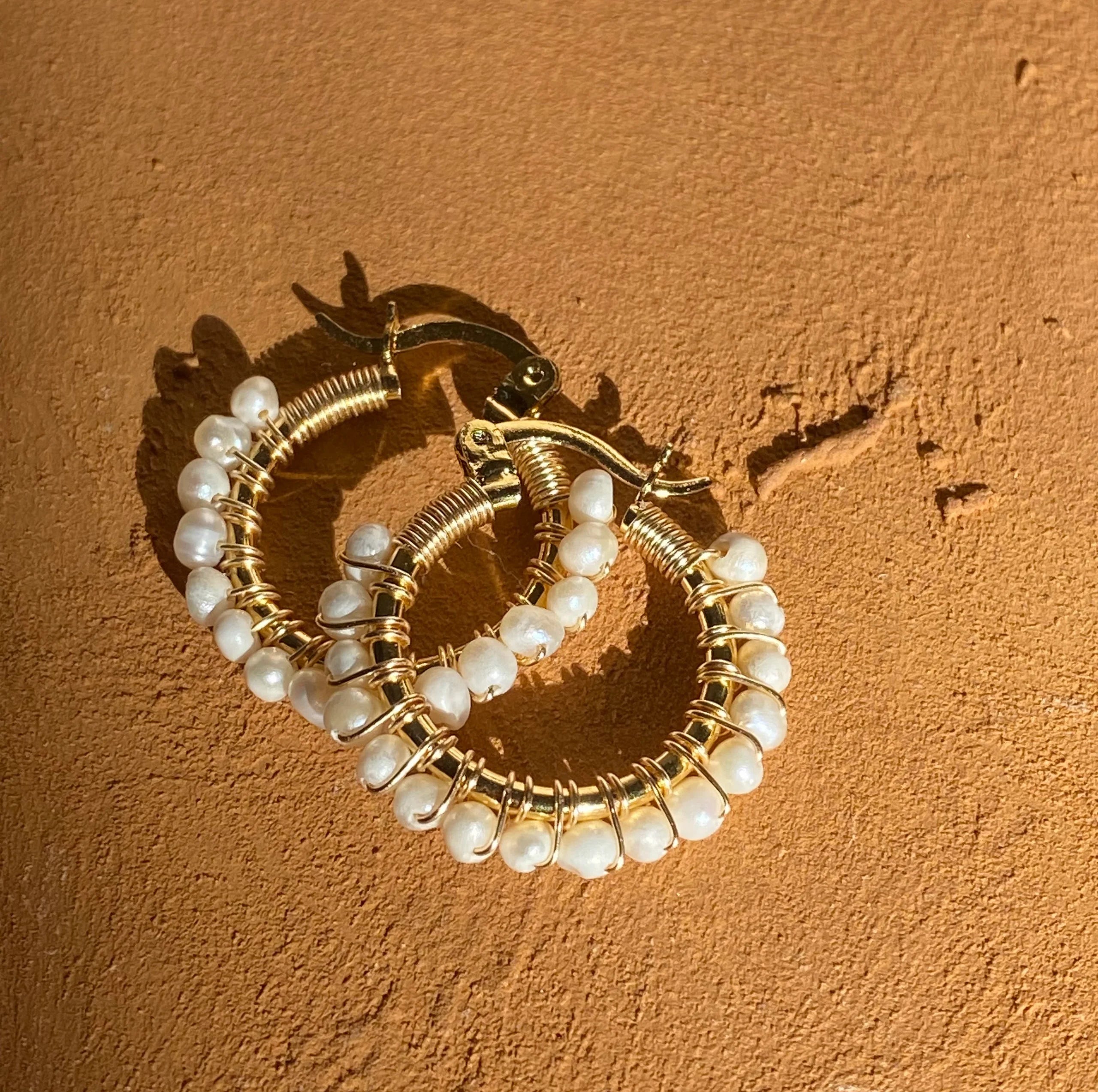 Nayeli Earrings Artesanales | Mini Pearl - Mirasol Accessories