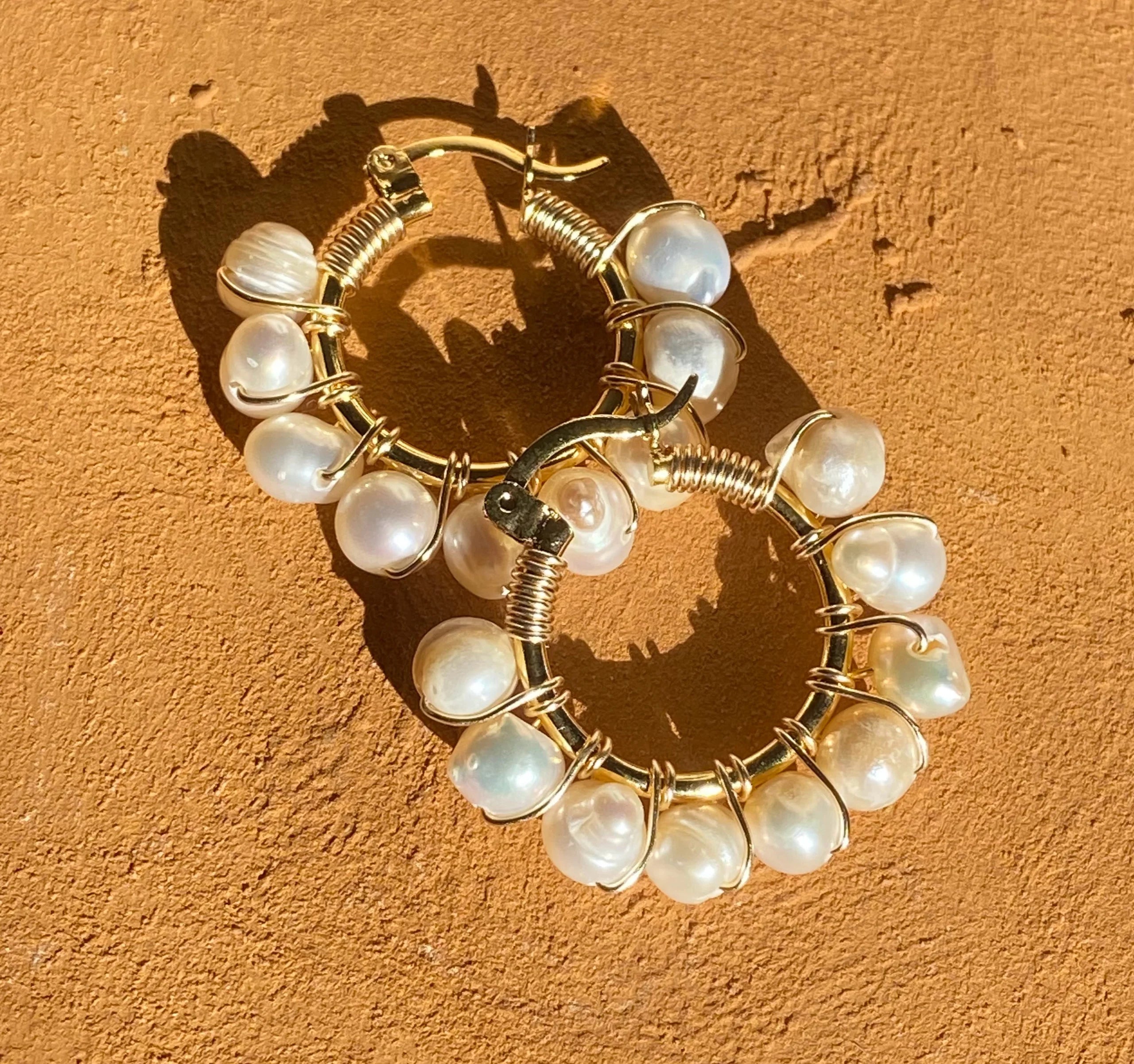 Nayeli Earrings Artesanales | Small Pearl - Mirasol Accessories