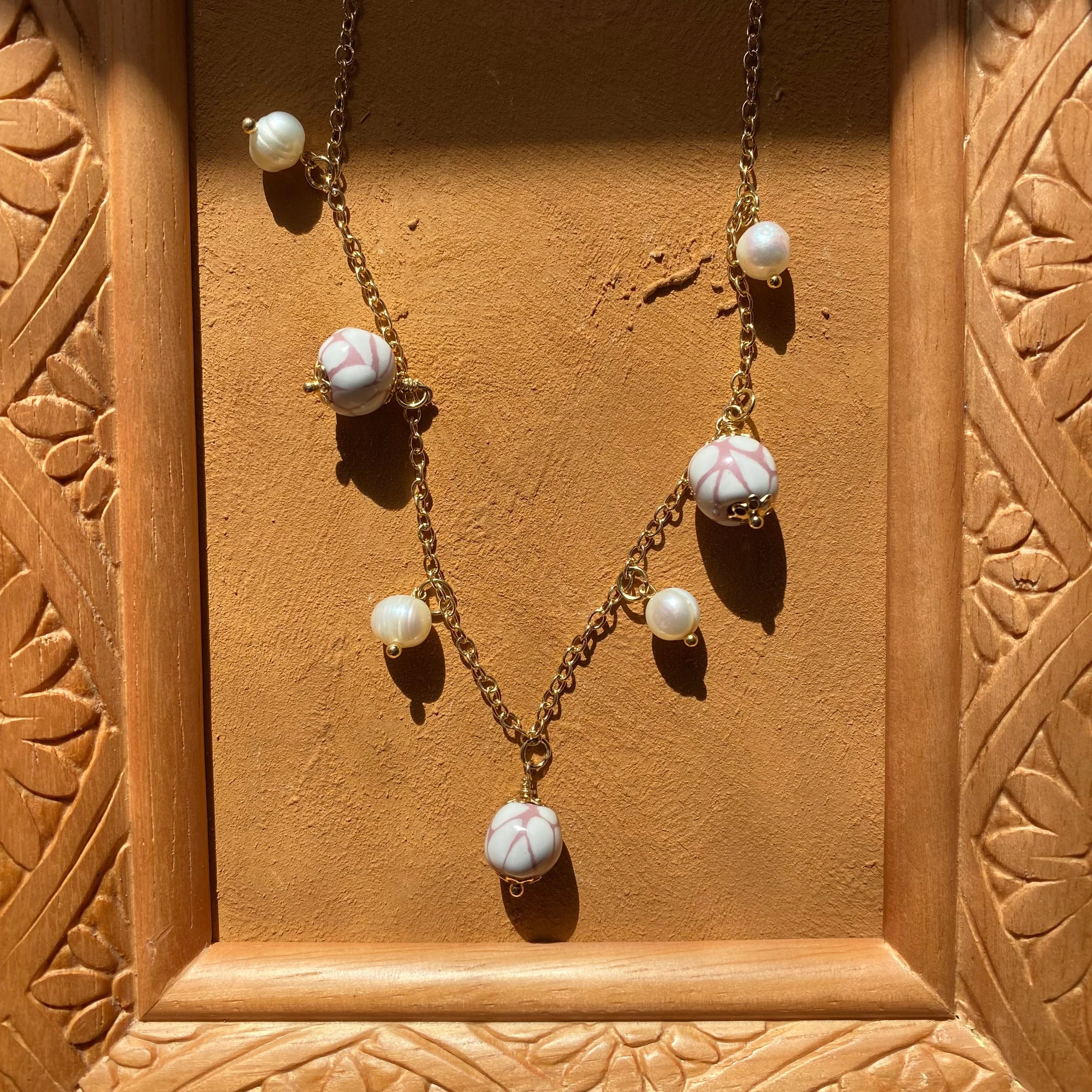 Graciela Talavera and Pearl Necklace - Mirasol Accessories