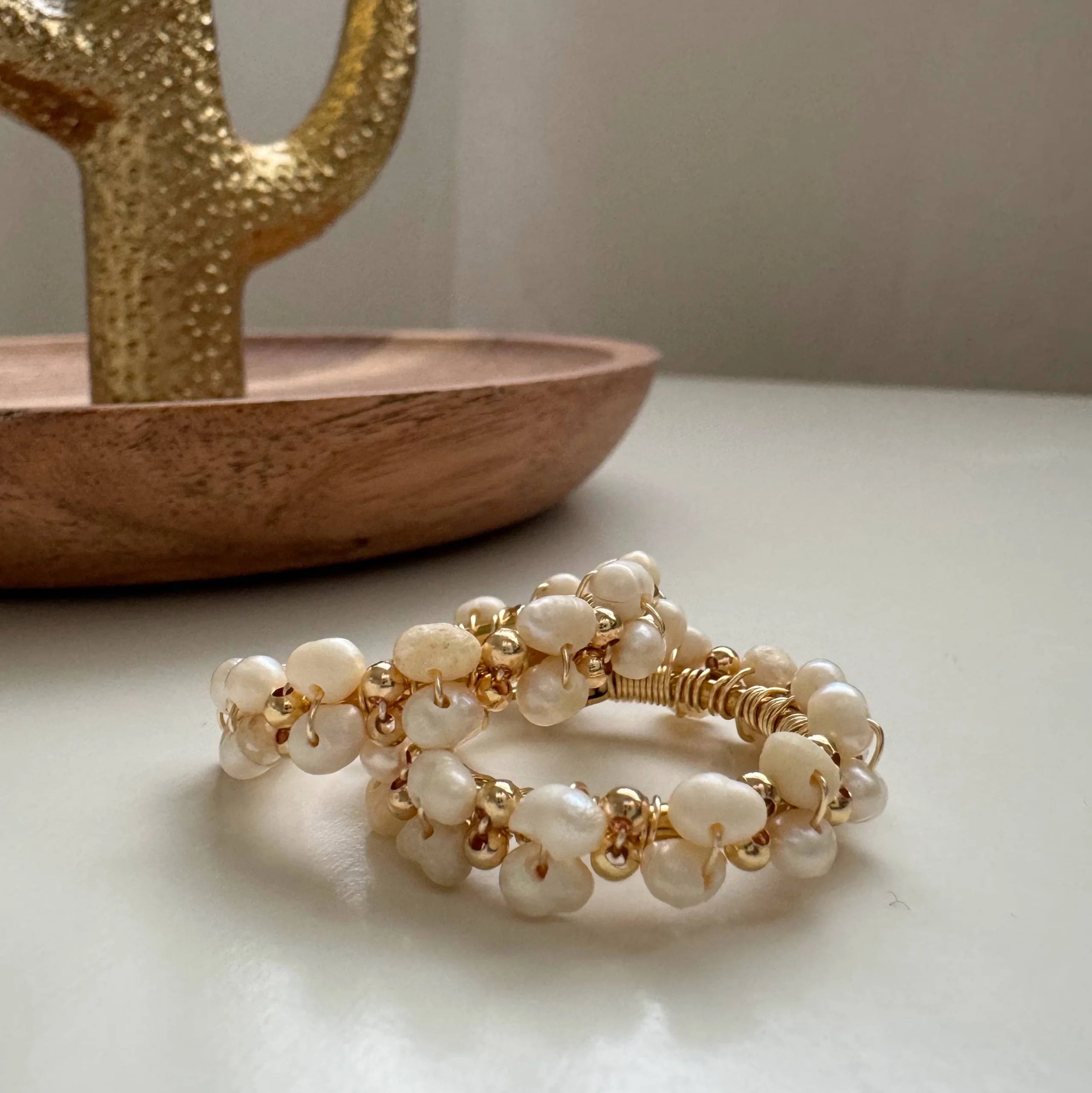 Perlita Hoop Earrings - Mirasol Accessories