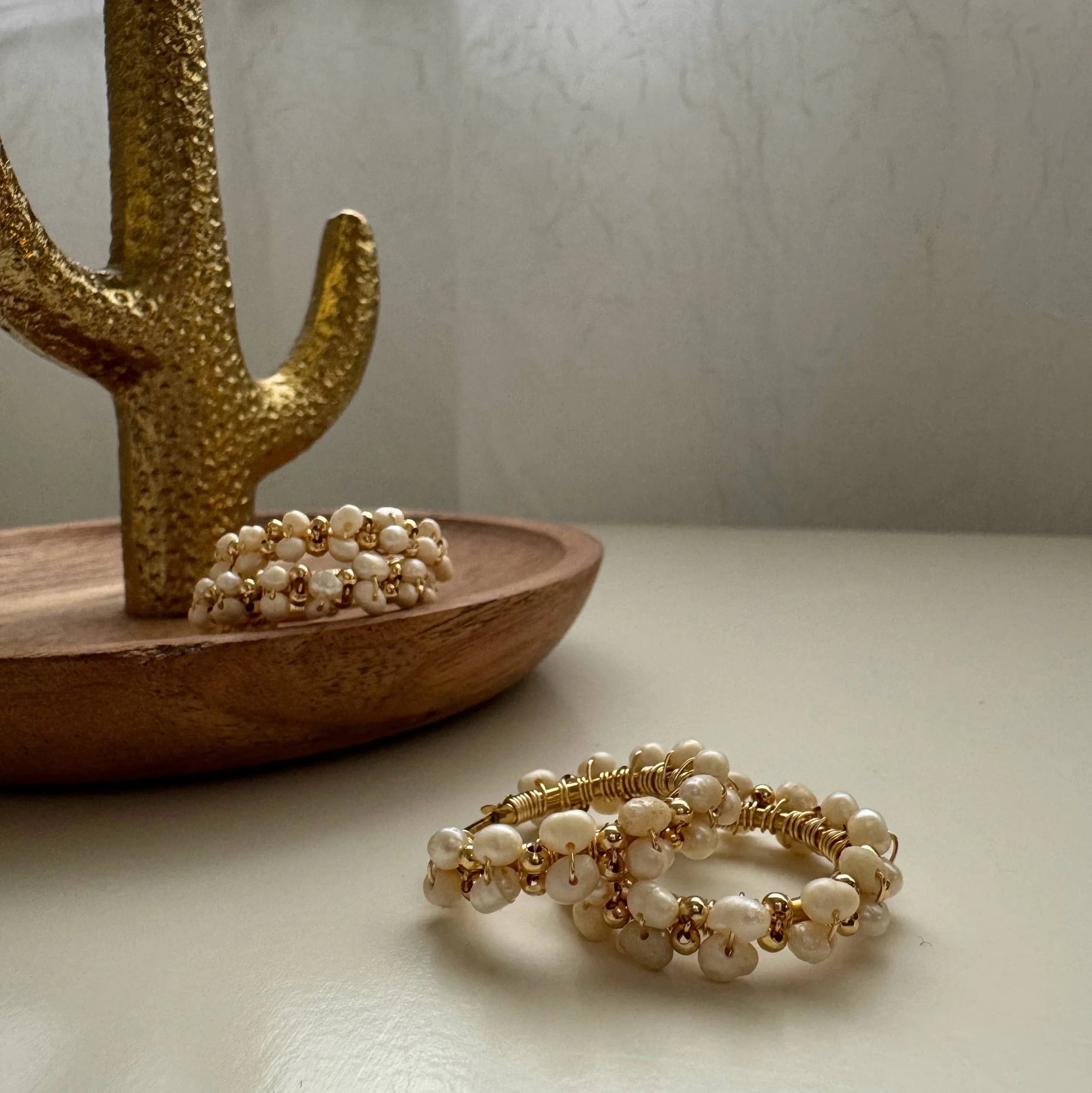 Perlita Hoop Earrings - Mirasol Accessories