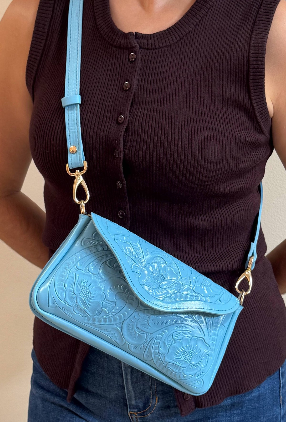 Adriana Convertible Mini |Cielo Azul