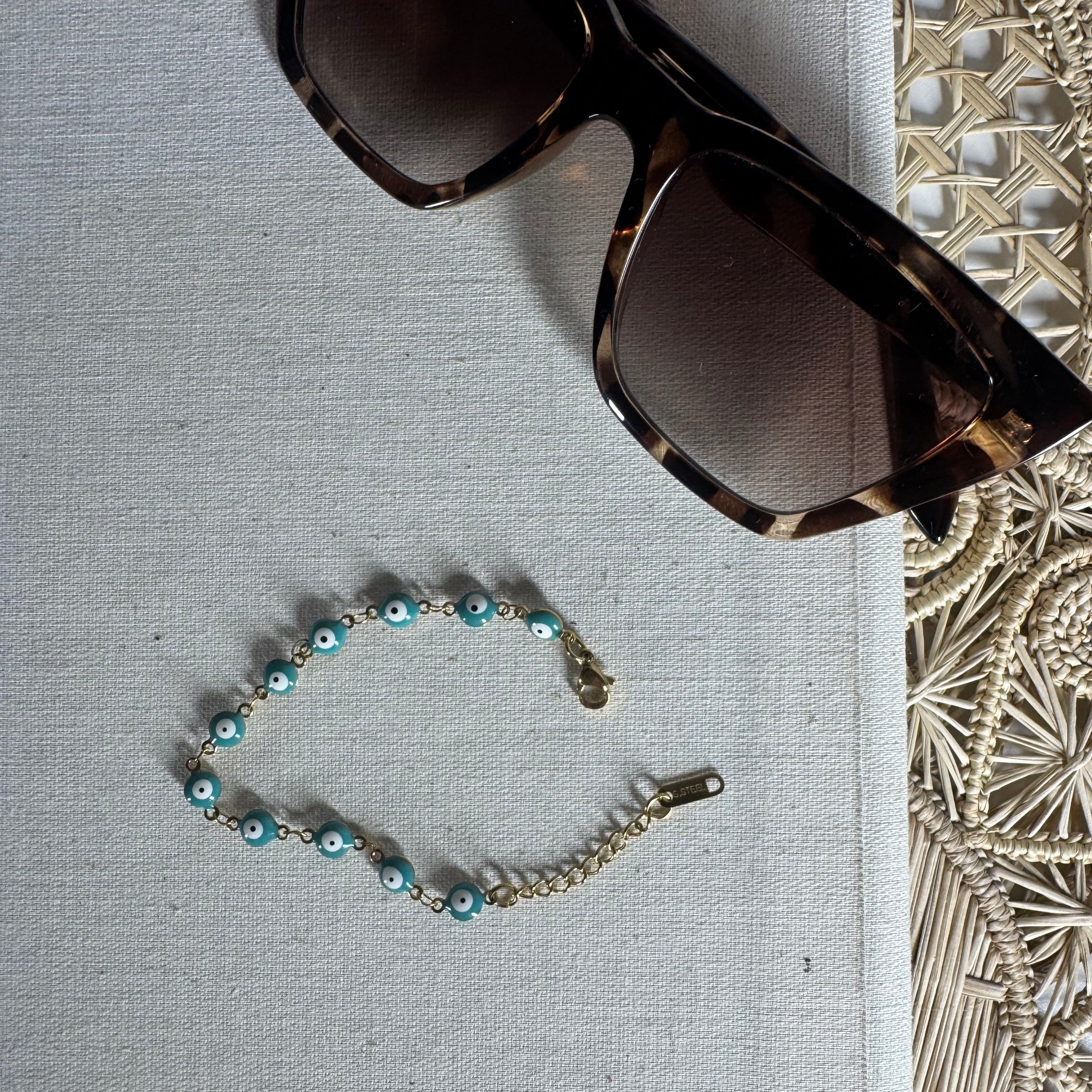 Ojitos Grandes Bracelet | Turquesa