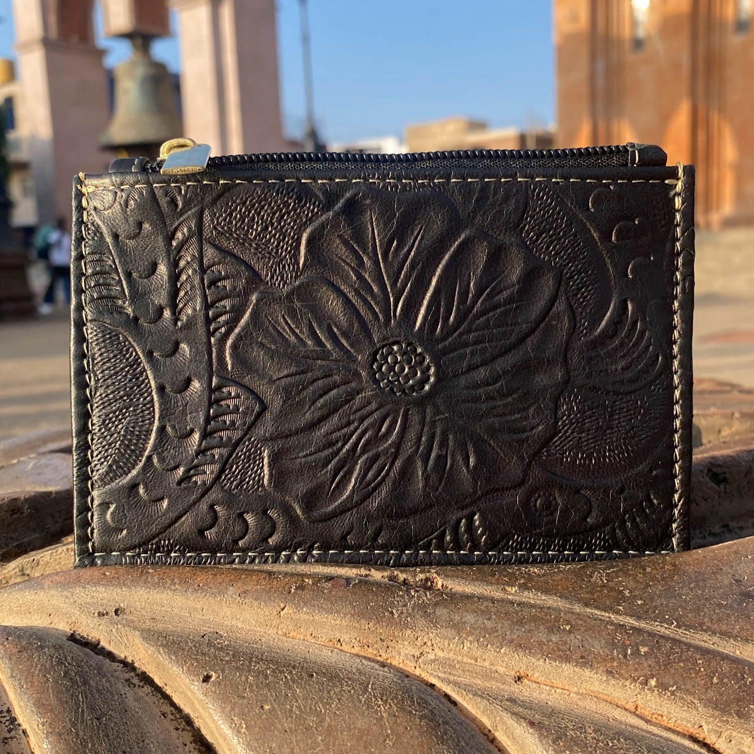 Cristi Leather Credit Card Holder | Black - Mirasol Accessories