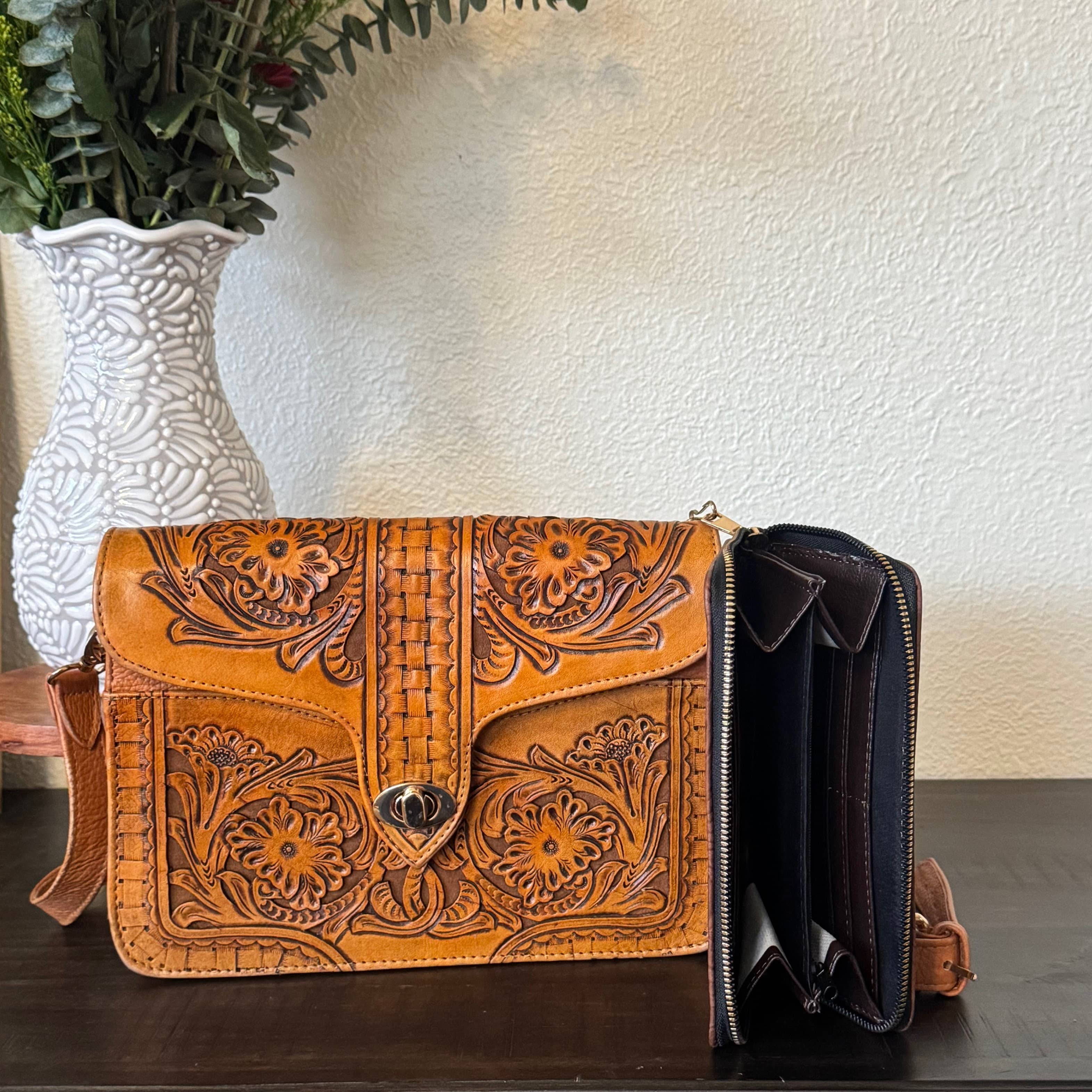 Crossbody & Wallet Bundle | Mayte Caramelo