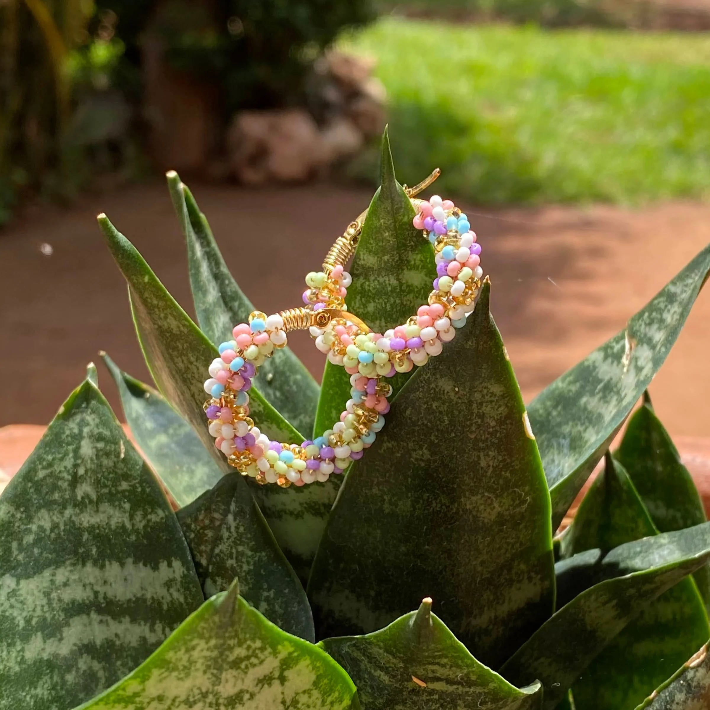 Eloisa Mini Beaded Hoops | De Colores