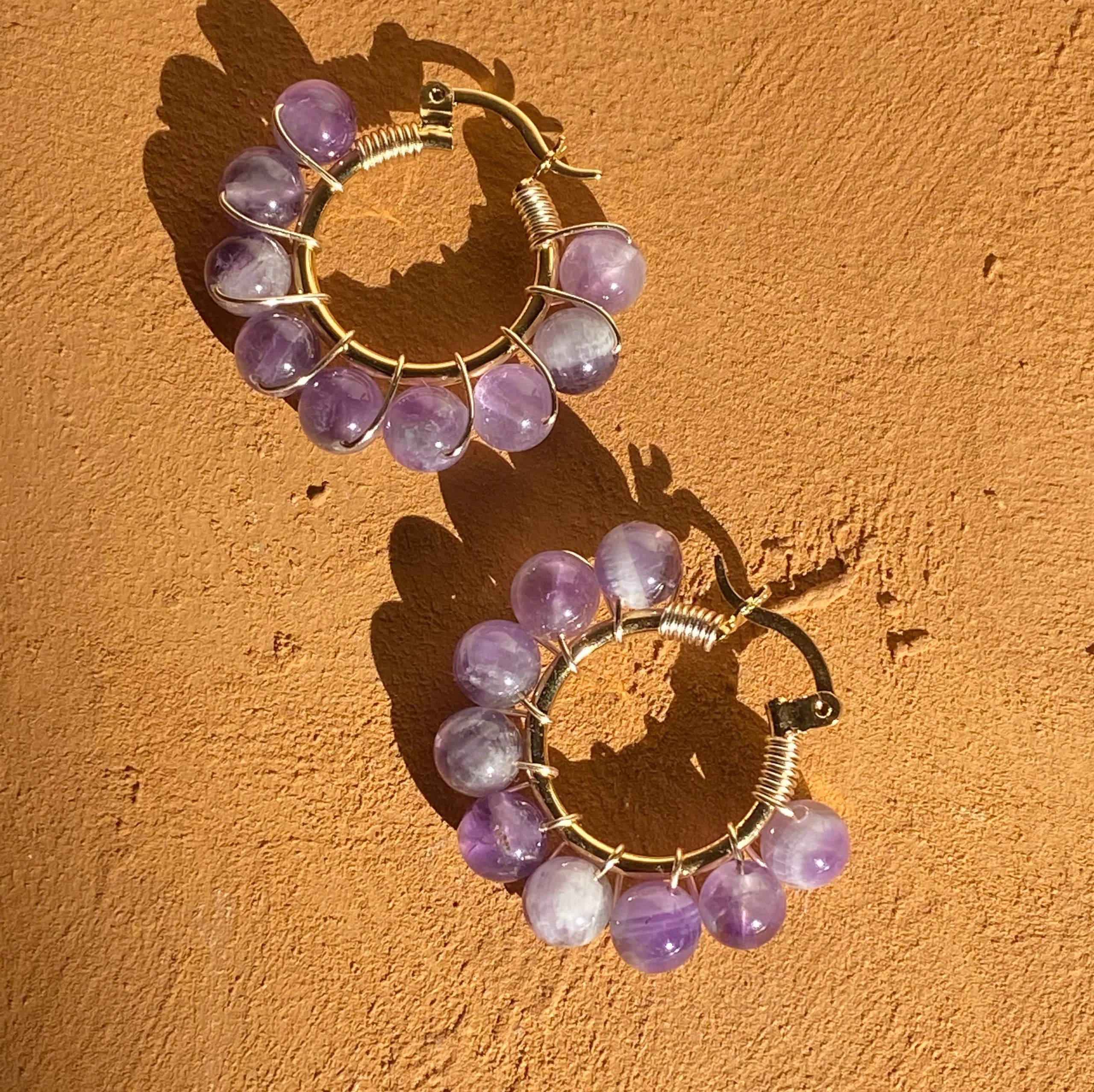 Violeta Amethyst Earrings Artesanales | Regular